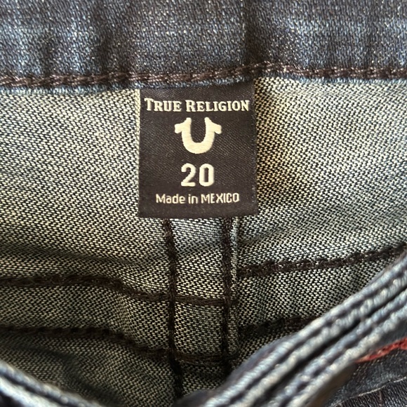 True Religion Geno Big T Flap Slim Jeans Size 20 - Picture 2 of 7